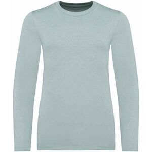 Native Spirit Childrens/Kids Natural Cotton Long-Sleeved T-Shirt / Jade Green